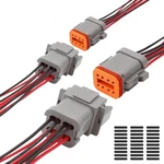 Deutsch Connector Waterproof, 18 Awg Dt Automotive Electrical Pin 2 Kits. Fixed Price $19.98.
