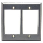 Hubbell Premise Wiring IMSS2 Istation Plate, Gray, 6U. Fixed Price $18.29.