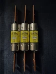 Bussman LPN-RK-100SP Fuses. THREE(3) Low-peak I00 Amp, 250V Ac/dc, Class RK1. Fixed Price $49.00.