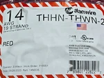 Alan #14AWG 19 Stranded THHN/THWN-2/MTW Building Wire Red /100FT. Fixed Price $29.99.