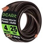Gearit 4 Gauge 25' Cca Amplifier Power Ground Wire, Black/blue/red. Fixed Price $27.95.