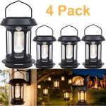 4 Pack Solar Lantern Outdoor Led Hanging Lights Motion Sensor Camping Lamp Deco. Fixed Price $24.99.