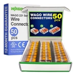 Wago Series 50PC Compact Splicing Wire Connectors Includes (25X 221-412.... Fixed Price $42.55.