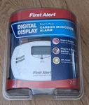 First Alert Digital Display Carbon Monoxide Alarm White Brand New. Fixed Price $29.99.