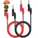 Gebildet 2PCS Banana To Plug Test Lead Set, 4MM Stackable Red. Fixed Price $14.99.