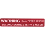 Hellermanntyton 596-00231 Dual Power Source Label. Fixed Price $99.04.