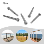 20PCS T316 Stainless Steel Railing Hardware Kit For 3/16" Wire Rope Cables. Fixed Price $43.10.
