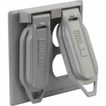 Bell Weatherproof Aluminum Outdoor Outlet Cover For 2 Duplex Receptacles 511455. Fixed Price $12.99.