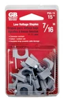 Gardner Bender PSG-15 Gray Plastic Zinc-plated Coaxial Cable Staple 7/16 In.. Fixed Price $9.11.