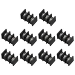 10 Pcs Positions Terminal Block 300V 20A PA66 Single Row Pcb Black. Fixed Price $16.36.