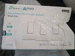 Kasa Smart Wi-fi Light Switch Single Pole/alexa/google HOME/3PK*NEW/BOX Damage. Fixed Price $43.00.