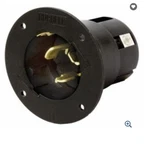 Hubbell Male Twist Lock Grounding Inlet Cover 50A CS-6375L 3P 4W 125/250V. Fixed Price $21.95.