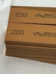 12 Boride Polishing Sharpening Stones 1/4 X6 220 Grit. New Open Box. Fixed Price $55.00.