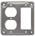 Gfi & Duplex Receptacle Box Cover, Flat Corner, Exposed, Steel, 4 In. - 915C. Fixed Price $12.55.