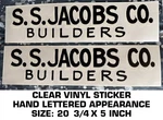 S.s. Jacobs Co. Builders Bud Moore Trans-am Mustang 1971 Clear Decal Pair. Fixed Price $28.94.