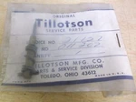 New Tillotson 011207 Nos Service Part *free Shipping*. Fixed Price $12.99.