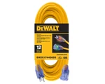 Dewalt Extension Cord Yellow Lighted 25' 12/3 Sjtw DXEC17443025. Fixed Price $36.00.