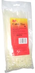 3M Cable Ties 8" Long Natural Color Nylon 50 Lb Capacity W Tack Loop 100 Pk. Fixed Price $11.95.