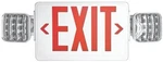 New Howard Lighting HL03143RW Red White Led Exit Emergency Combo 7766413. Fixed Price $83.99.