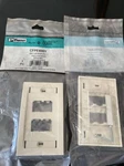 Panduit CFPE4IWY Wall Plate Single Gang Ports White Data Face 7 Counts. Fixed Price $29.99.