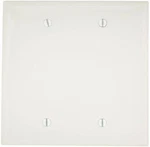 Leviton PJ23-W 2-GANG No Blank Wallplate, Midway Size, White. Fixed Price $7.95.
