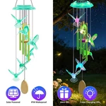Solar Wind Chimes Muti-color Changing Led Lights Outdoor Garden Decor. Fixed Price $29.99.