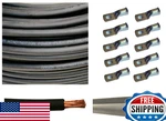 Wni 4 Awg Gauge 20 Ft Black Battery Welding Pure Copper Ultra Flexible Cable. Fixed Price $75.70.