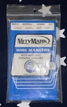 Mitymark Preprinted Wire Book #46-90 10 Cloth Markers Each Number MMB-08. Fixed Price $16.87.