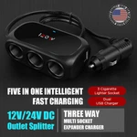 3 Socket Car Truck Suv Multi Cigarette Lighter Adapter Splitter Dual Usb Charger. Fixed Price $10.55.
