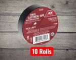 10 Rolls Ace 3/4 In. W X 60 Ft. Black Vinyl Electrical Tape. Fixed Price $29.99.