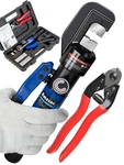 Amzcnc Hydraulic Hand Crimper Tool For Stainless Steel Cable Railing Blue. Fixed Price $92.38.
