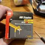 Gardner Bender In. X 1/2 Carbon Steel Cable Staple (100-COUNT) MDI-150Y. Fixed Price $14.99.