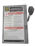 Square L211N 30 Amp Fusible Safety Switch Disconnect 120/240V 2-POLE New. Fixed Price $34.87.