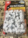 Gardner Bender 3/16 In. Plastic Low Voltage Bell Wire Staple (100-COUNT) PSW-160. Fixed Price $16.78.