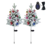 2 Packs Lifelike Artificial Christmas Trees With 50 Led Light Pathway Pine. Fixed Price $42.99.