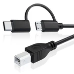 Micro Usb/usb To Printer Cable With Macbook Hp, Canon, Brother, Del.... Fixed Price $19.34.