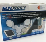 Sunforce 180-DEGREE 2-HEAD White Solar Powered Led Motion-activated Light/timer. Fixed Price $79.99.