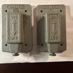 Lot Of 2-APPLETON 501098 Switch Plate. Fixed Price $30.00.