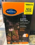 Harbor Breeze 2-PACK Black Solar Led Path Lights 14 Lumens 1W Outdoor 3250K Kit. Fixed Price $29.88.