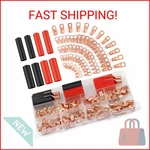 Peasug Copper Wire Lugs 130PCS, Awg 4 6 8 10 12 Gauge Battery Cable Ends With. Fixed Price $13.69.