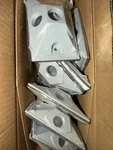 Bell 5189-0 1/2" Weatherproof Three Hole Cover Rectangular Cluster Lot 20. Fixed Price $120.00.