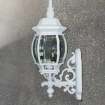 Nuvo 60/885 Wall Lantern With Clear Beveled Panels, White, Small. Fixed Price $59.99.