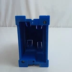 Carlon Single Gang Switch And Outlet Box, Blue. Fixed Price $7.75.