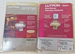 New Set Of 2 Lutron GL-600H-DK/PH Single Pole Glyder Dimmer Switch White Ivory. Fixed Price $24.87.