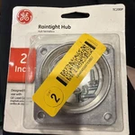 Ge 2 In. Raintight Hub With Screws - New. Fixed Price $11.69.