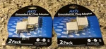 (2)- Axis YLCT-6B 3-PRONG To 2-PRONG Electrical Adapters, Pk. 15A,125V,1875W. Fixed Price $12.99.