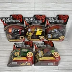 New Complete Set Of 5 Transformers Tech Electronic Combat Hardware Devices Movie. Fixed Price $124.99.