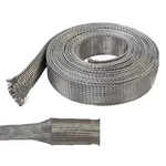 Electriduct BS-MET-0375-10 Braided Cable Sleeve, 3/8 Inside Dia., 0.24. Fixed Price $19.79.