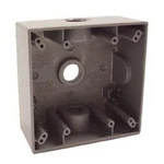 1PC Hubbell-raco 5333-0 Weatherproof Box, Gang, (3) 1/2" Outlets, Deep. Fixed Price $36.70.