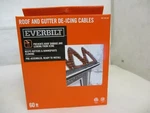 Brand New Everbilt 60'FT Roof&gutter De-icing Cables 1001293494. Fixed Price $23.74.